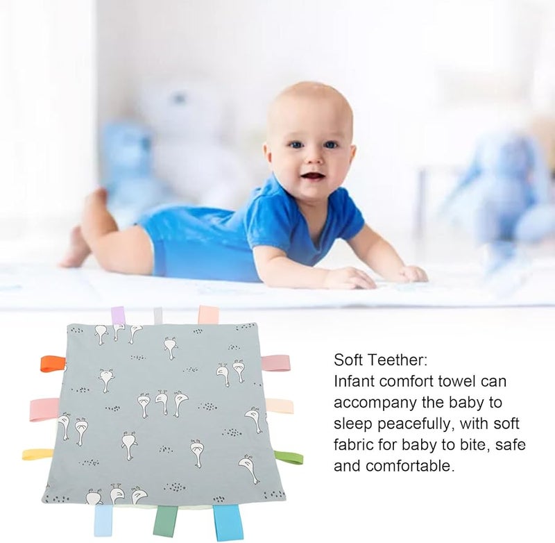 منشفة تسنين الأطفال بنقشة البط القطنية الناعمة للاستخدام المنزلي والخارجي - Image 2